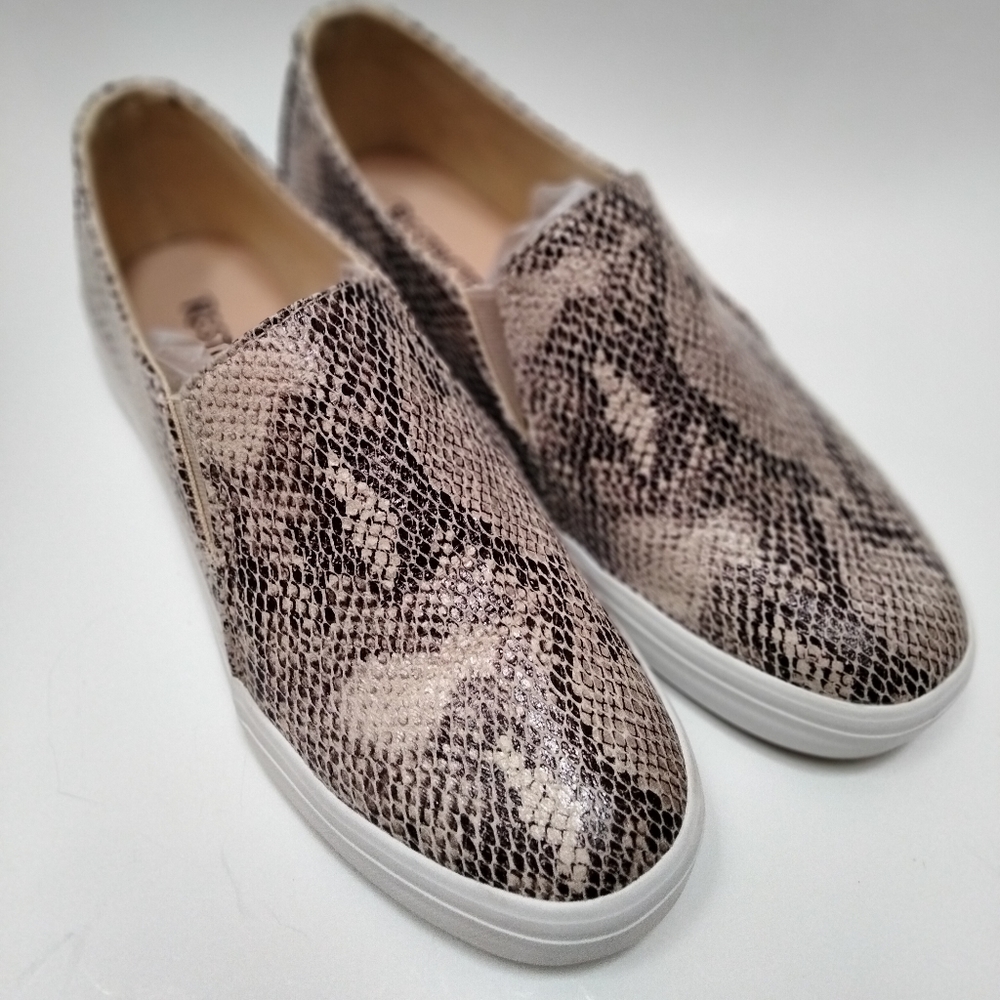 Restricted Beige/Black “Vanity” Snakeskin Slip-on